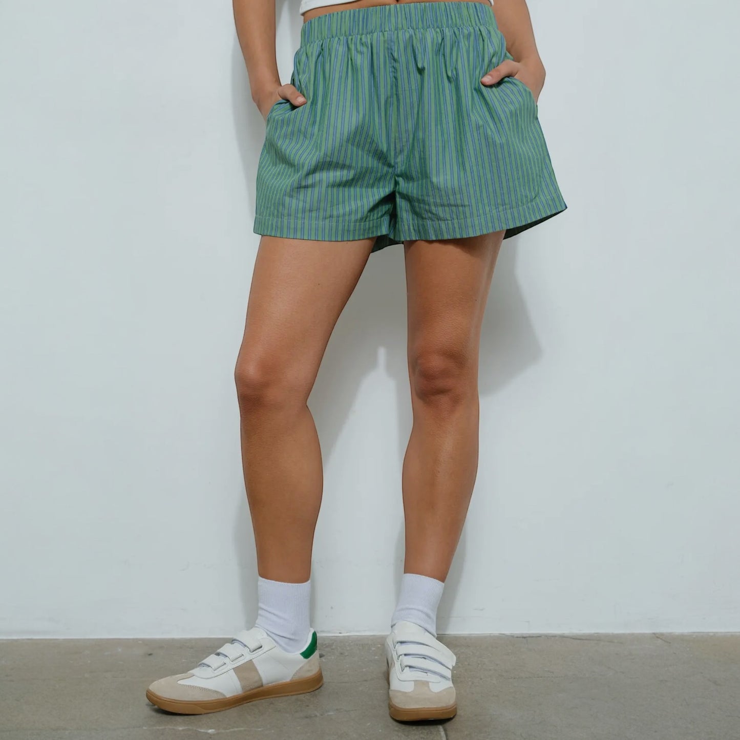 Green with Envy Stripe Boxer Shorts