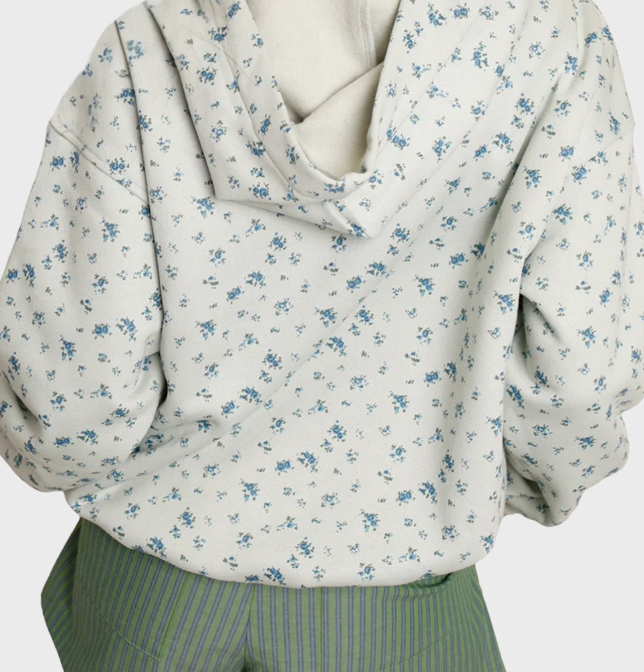 Mint Ditsy Floral Sweatshirt Hoodie