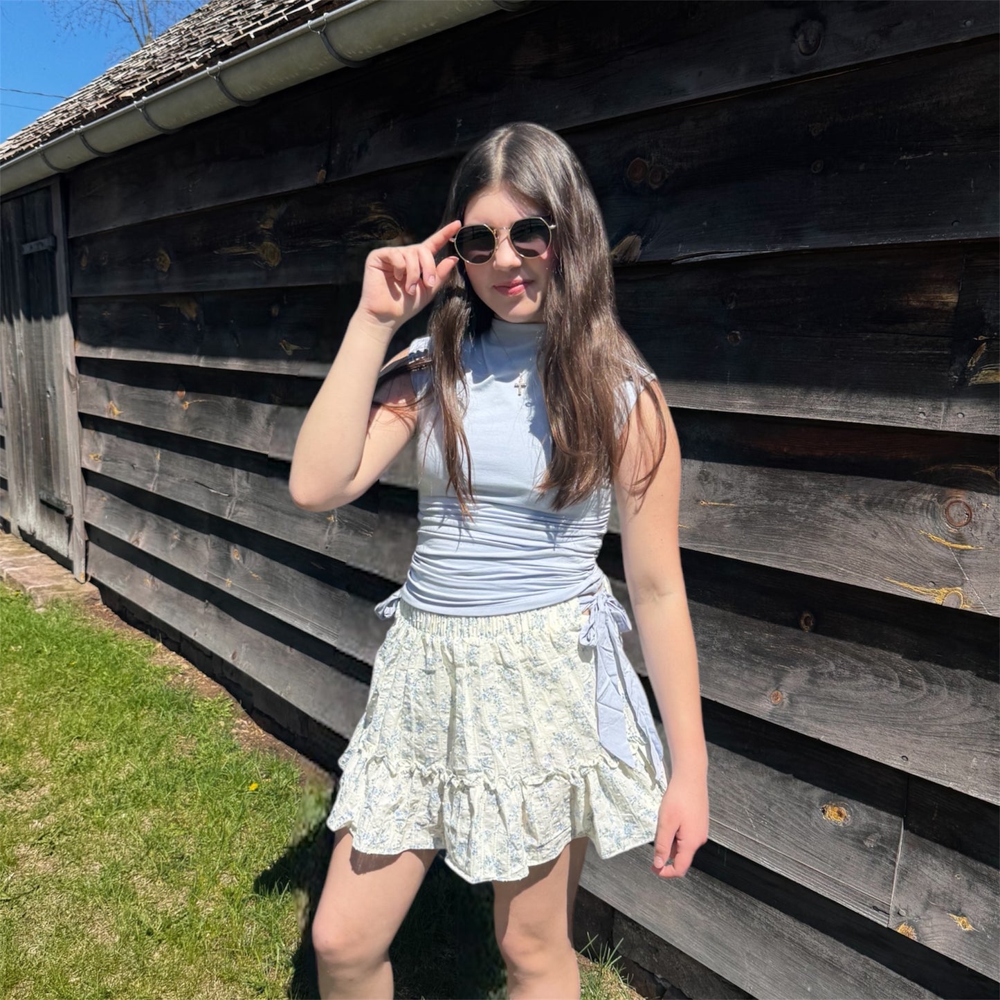 Sienna Bow Floral Skort