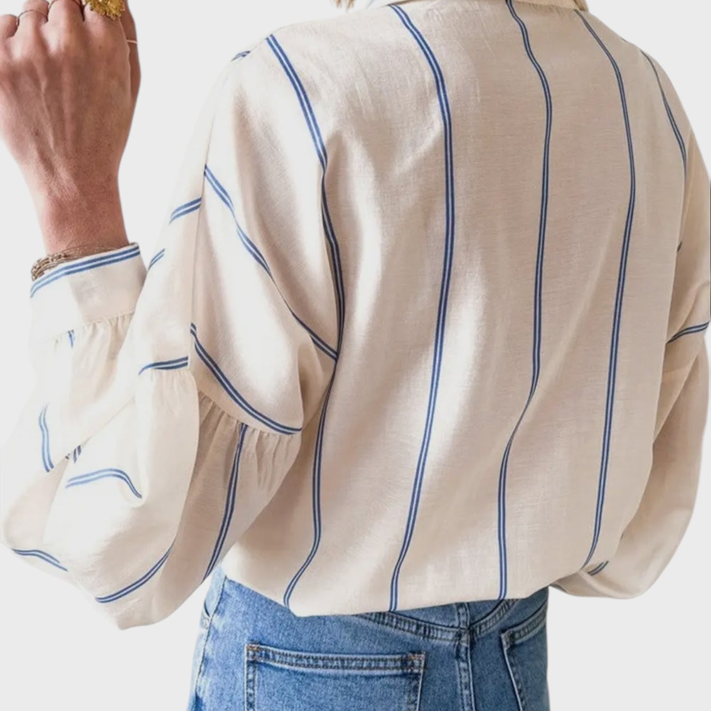 Blue Stripe Button Up Shirt
