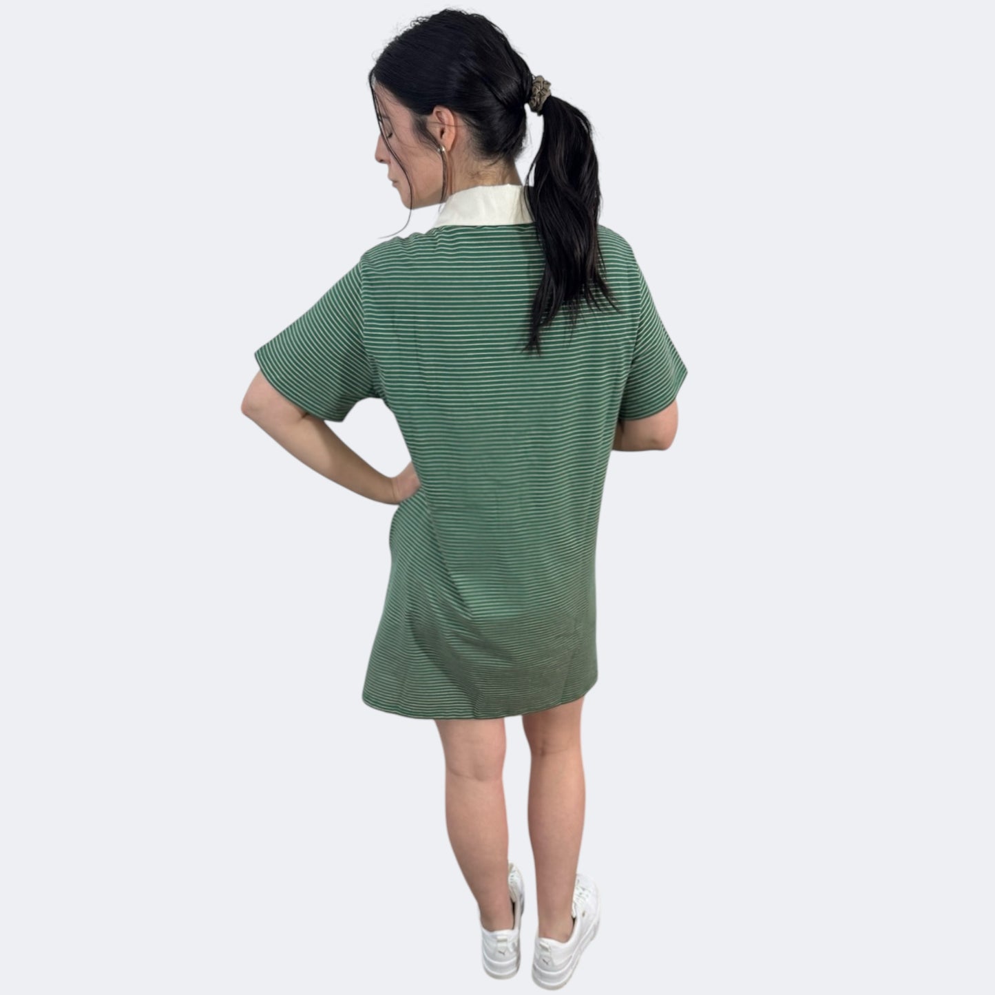 Pin Stripe Collar Dress