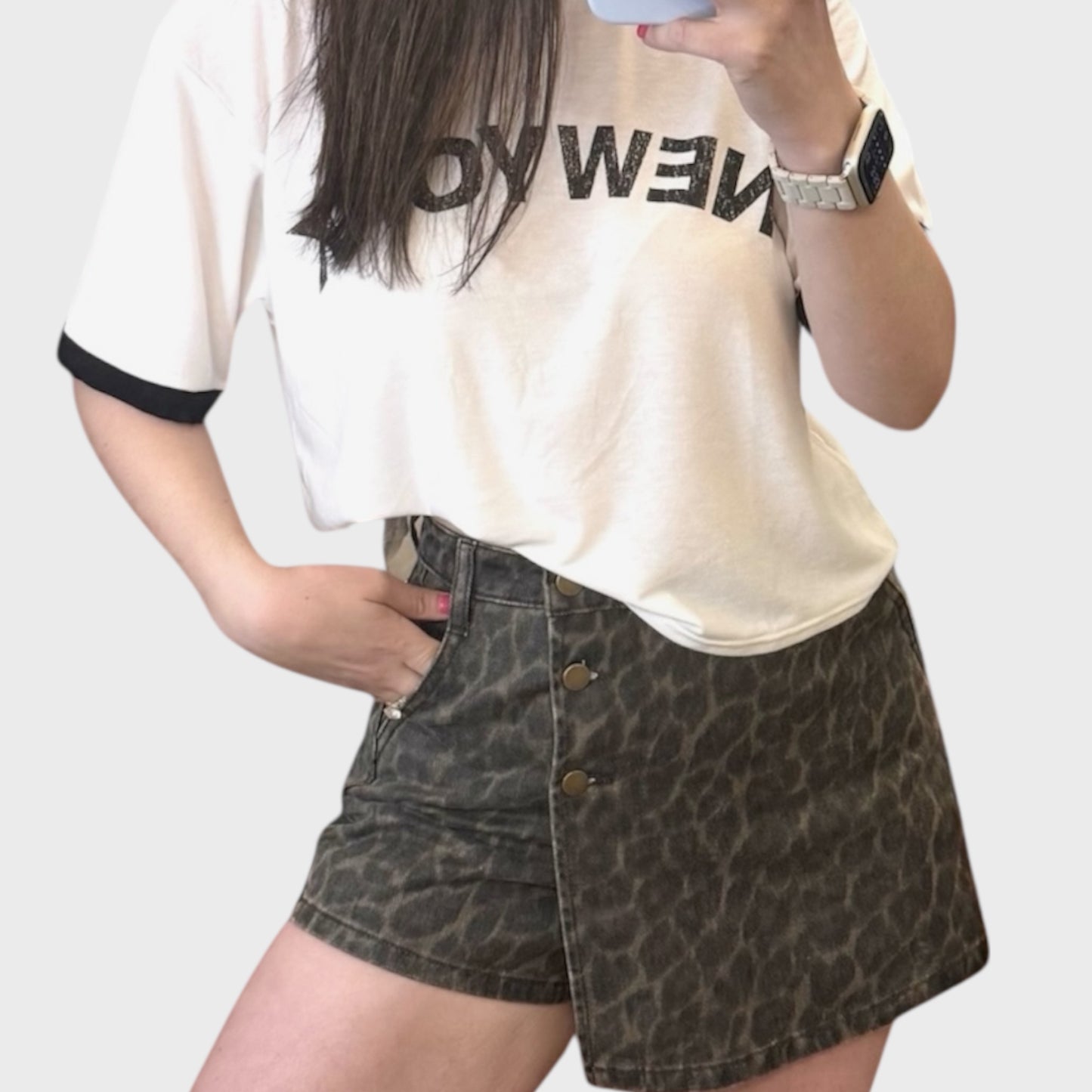 Leopard Skort