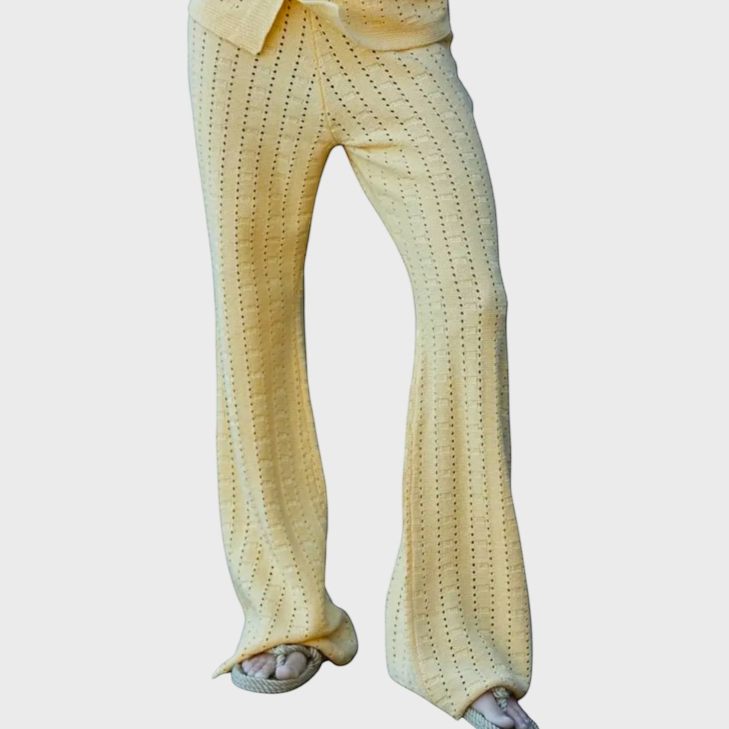 Sunshine Crochet Flare Pants