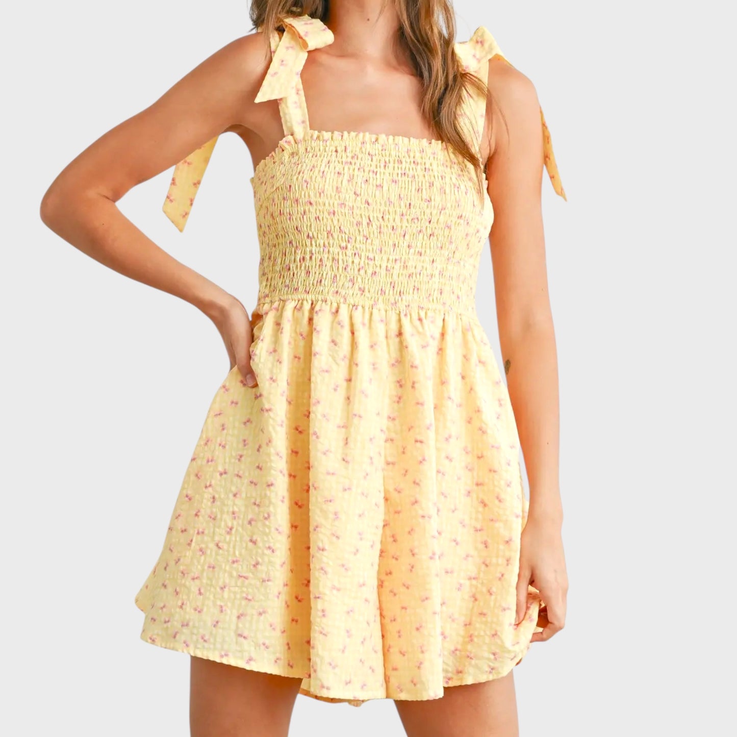 Sun- Kissed Smocked Romper