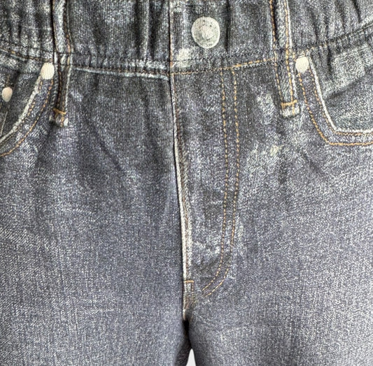 Denim Wide Leg Sweatpants