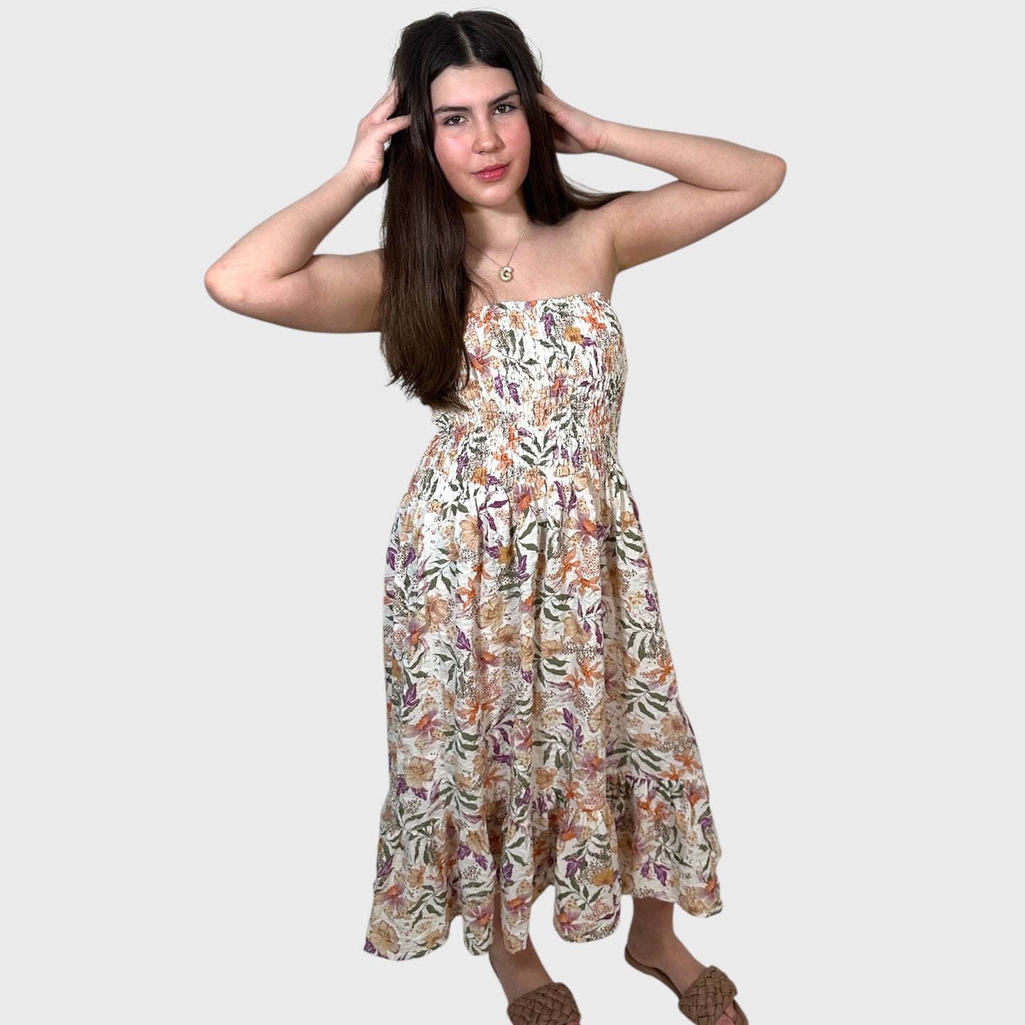 Isla Petal Floral Smocked Convertible Skirt / Dress