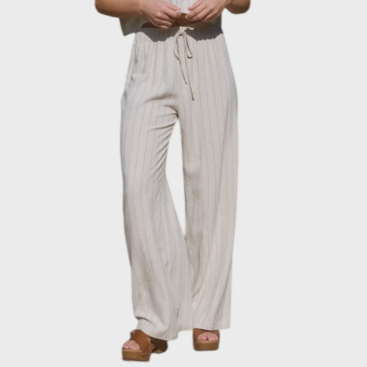 Pinstripe Drawstring Pants