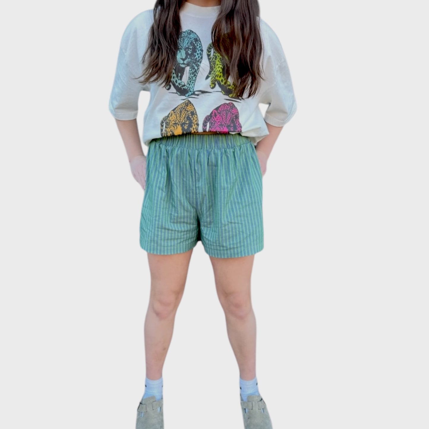 Green with Envy Stripe Boxer Shorts