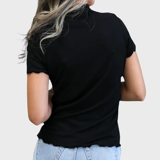 Fine Ribbed Short Sleeve Shirt