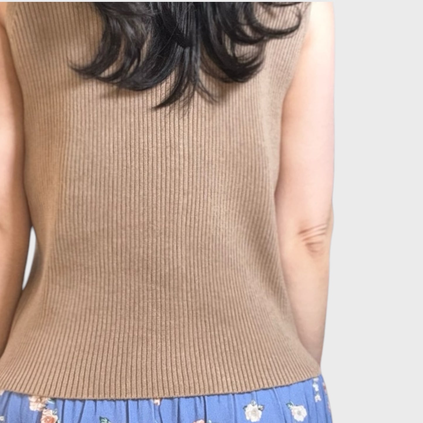 Ribbed Knit Sweater Vest