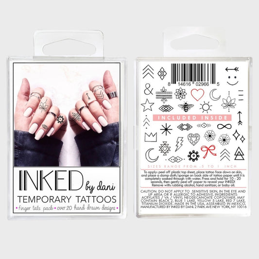 Inked by Dani: Finger Tattoo Pack