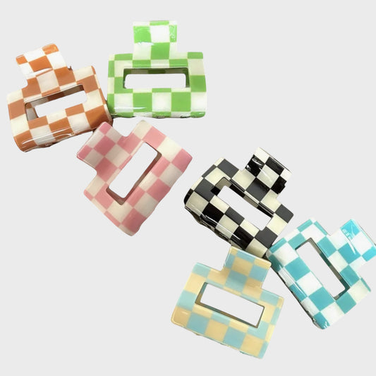 Checkered Claw Clip
