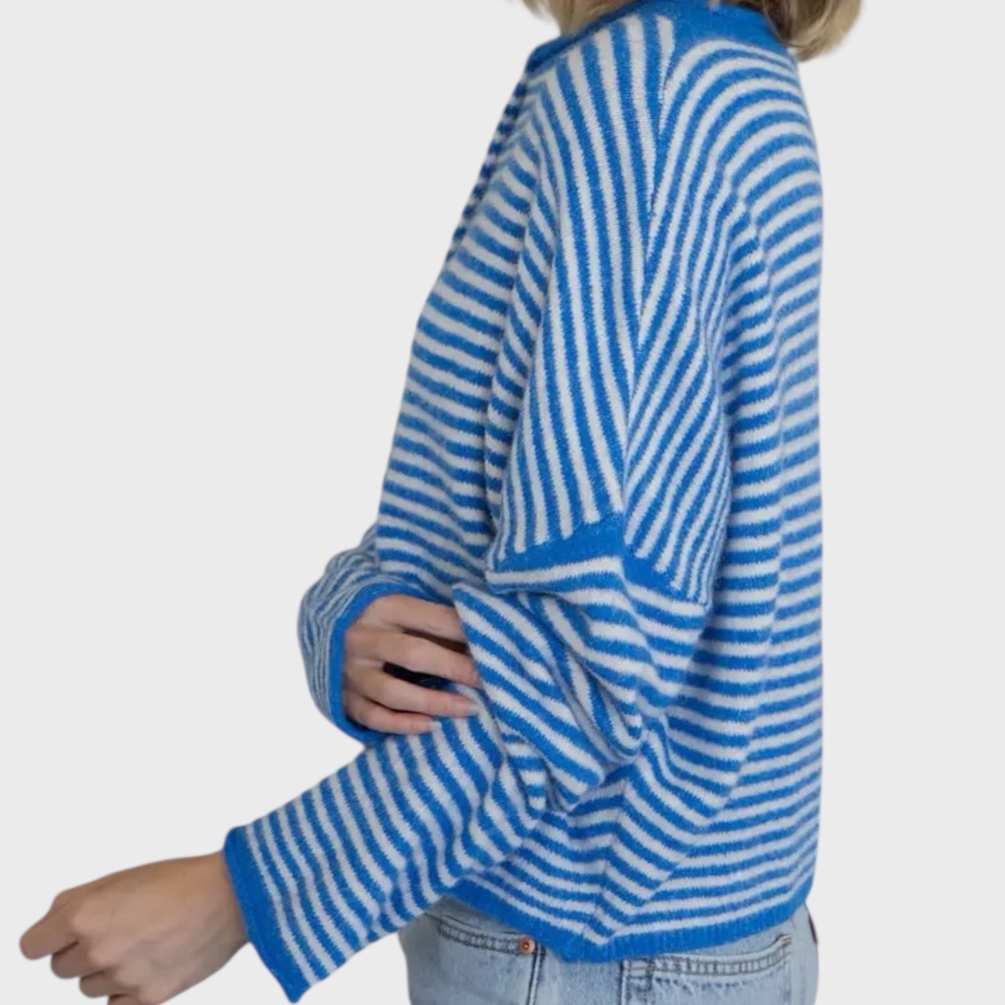 Piper Striped Cozy Cardigan Sweater