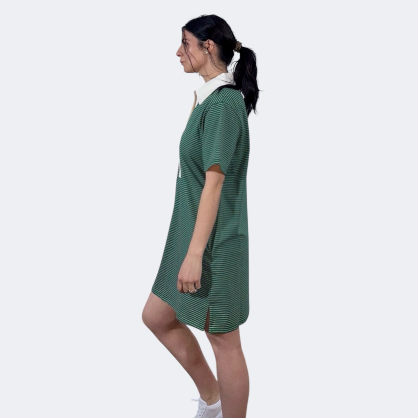 Pin Stripe Collar Dress