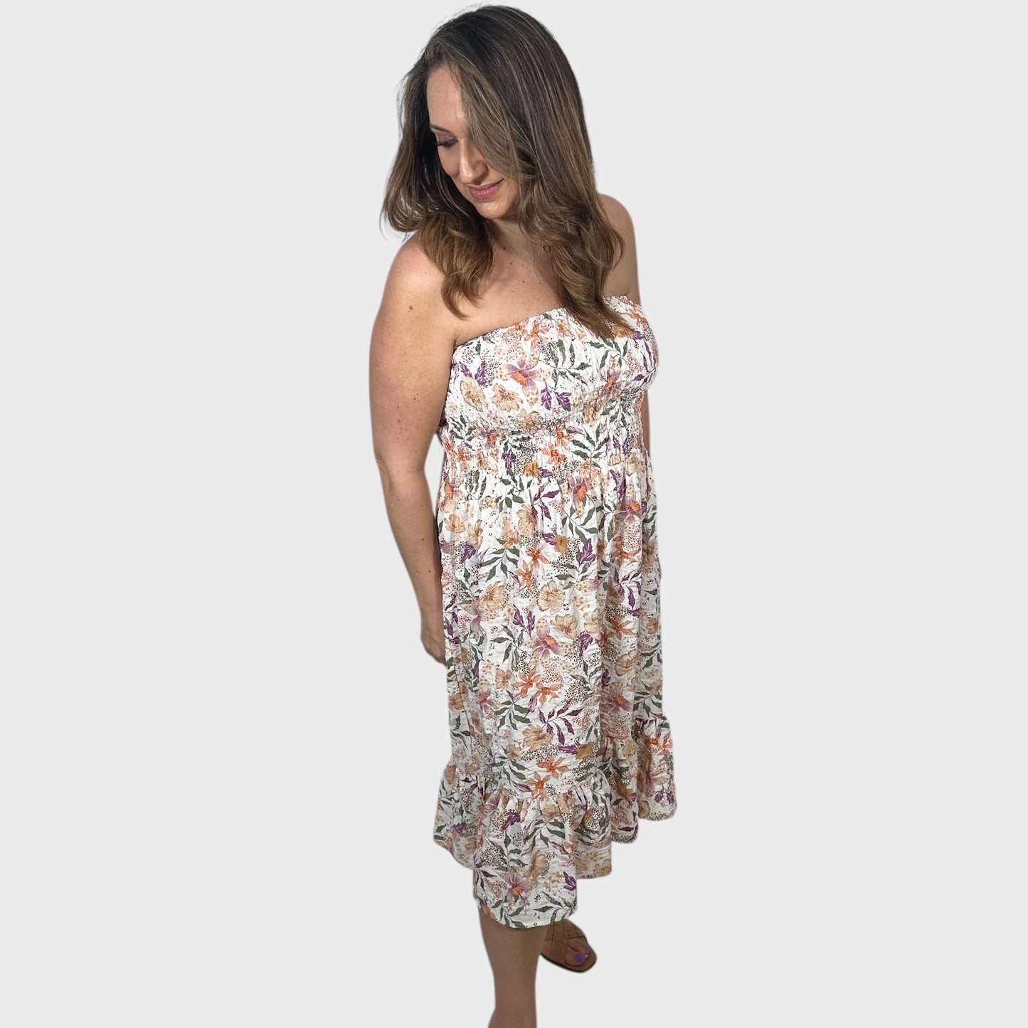 Isla Petal Floral Smocked Convertible Skirt / Dress