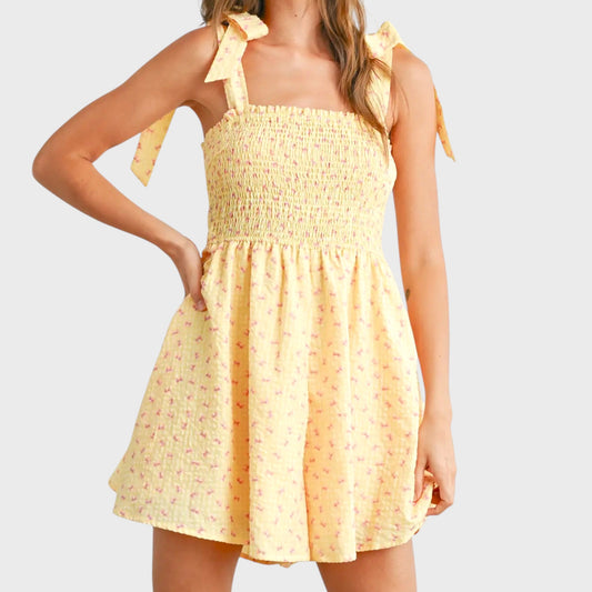 Sun- Kissed Smocked Romper