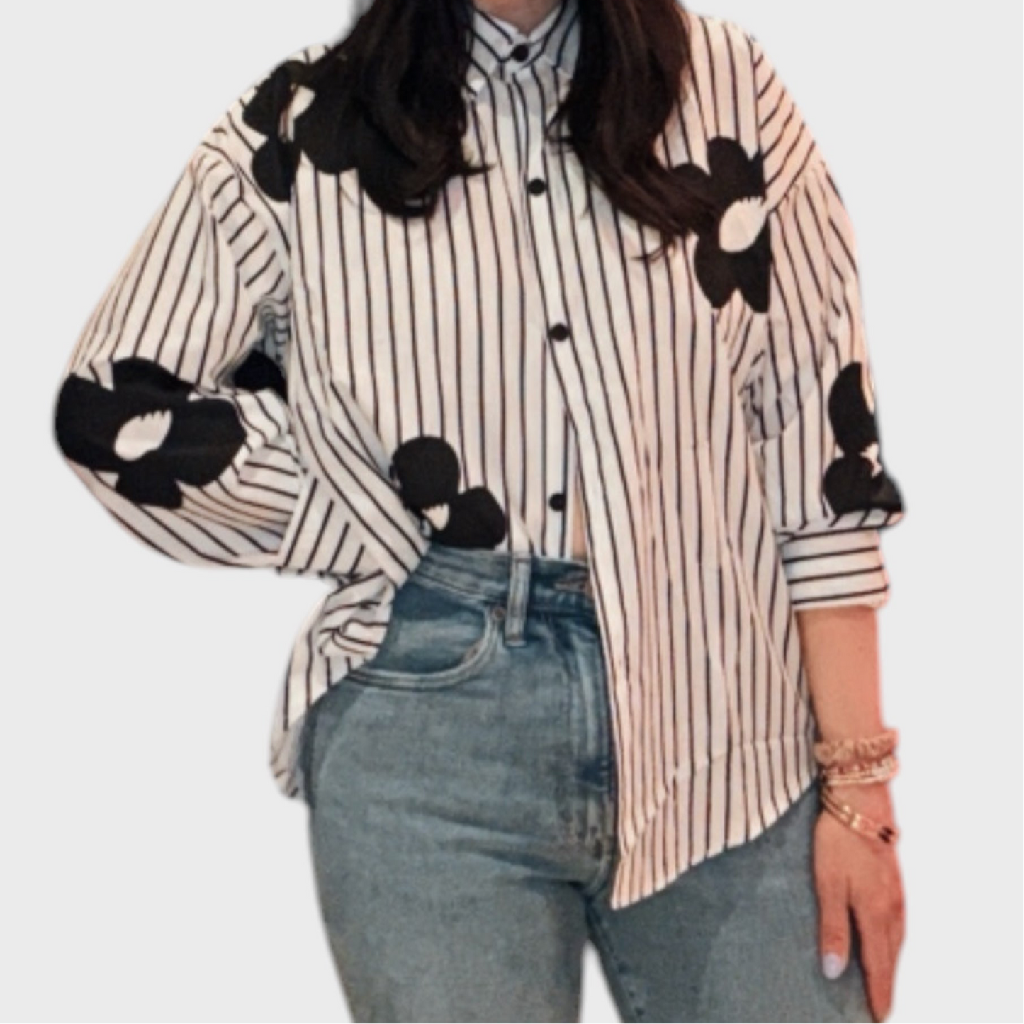 Storm Stripe Button Up Shirt