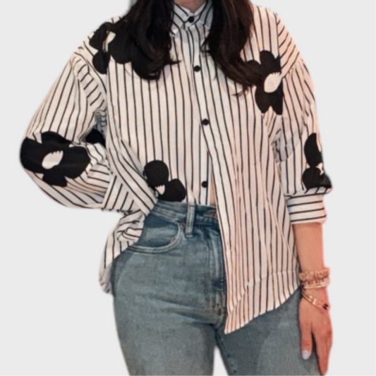 Storm Stripe Button Up Shirt