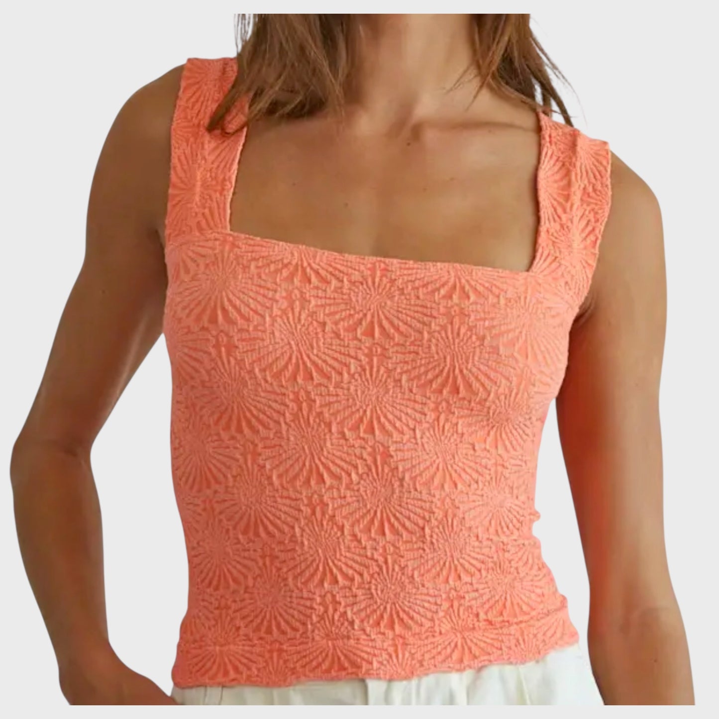 Leni Floral Knit Tank Top