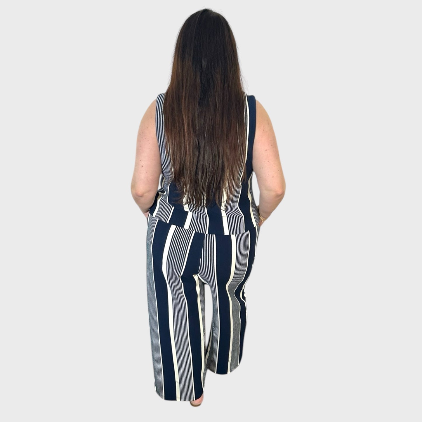 Variegated Striped Vest